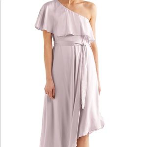 Zimmermann one-shoulder asymmetric silk dress